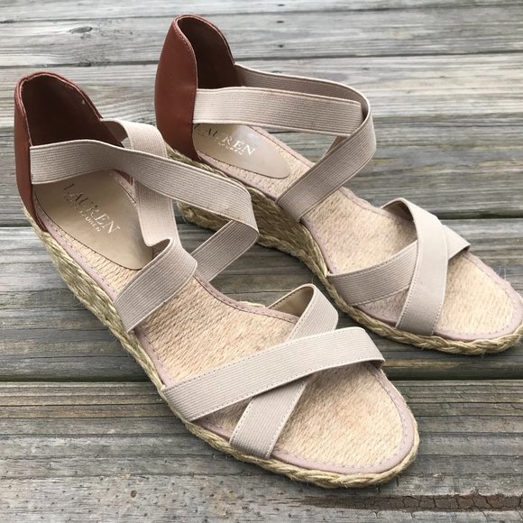 Ralph Lauren Shoes - Ralph Lauren Women Espadrille Wedge Heel Shoes San